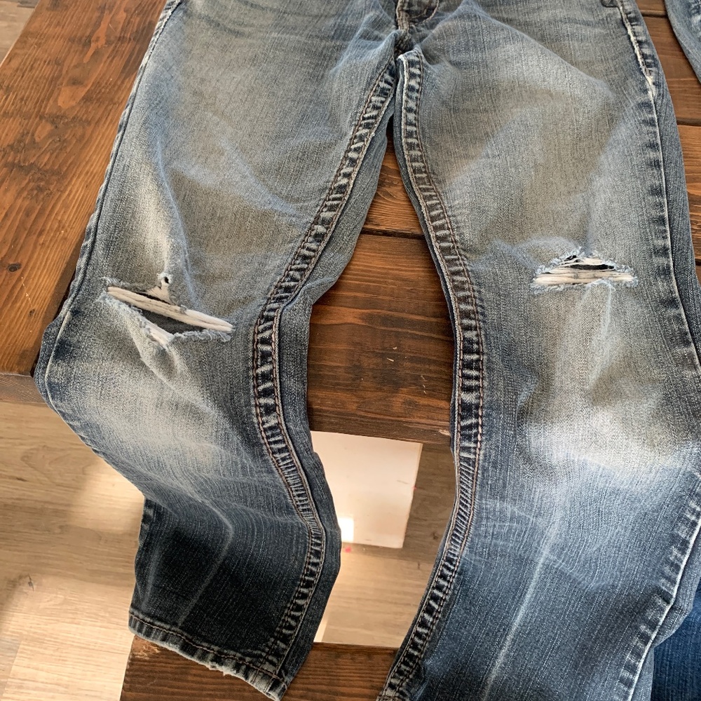 Silver jeans